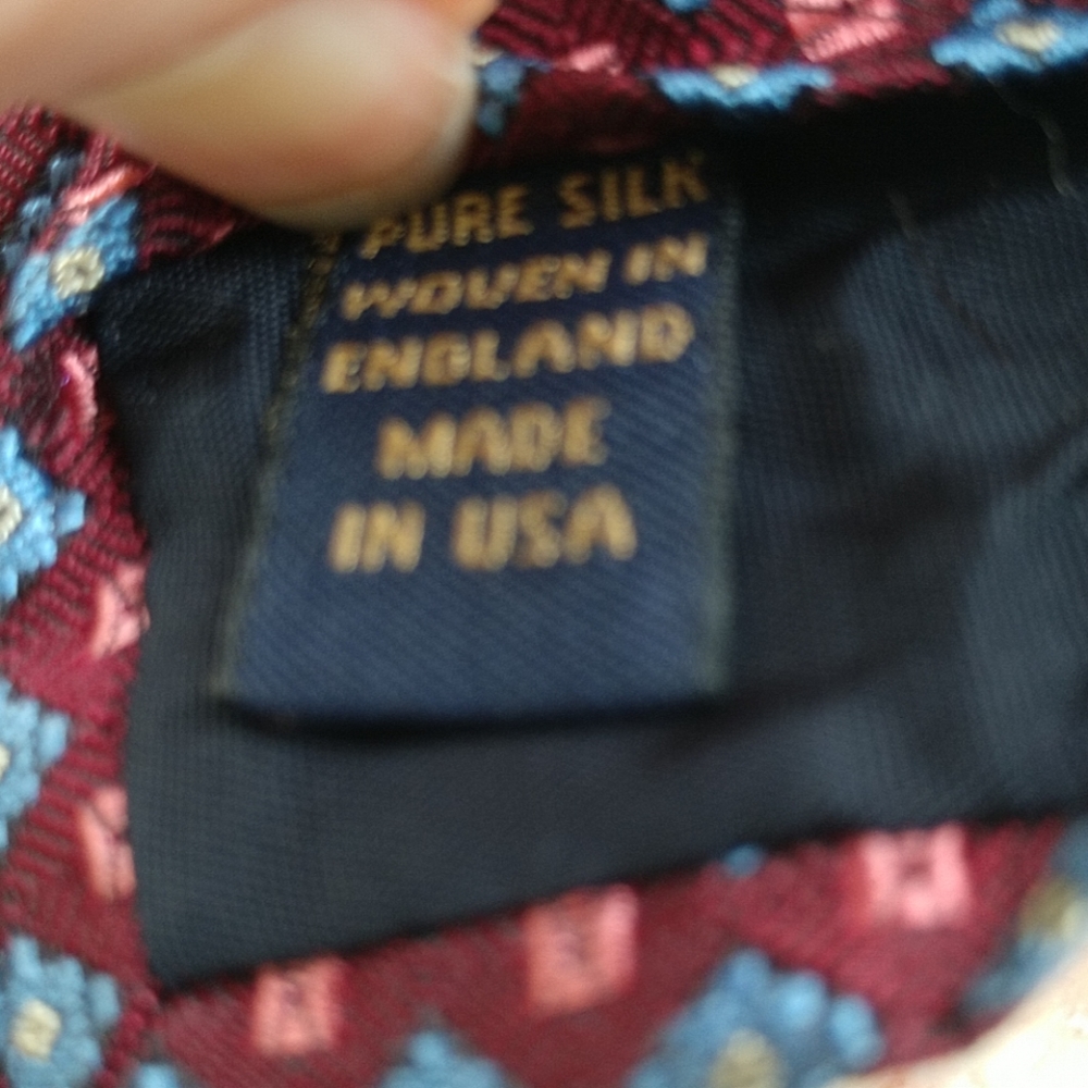 COMING VINTAGE Brooks Brothers BRITISH SILK Tie Made in the USA - Picture 3 of 3